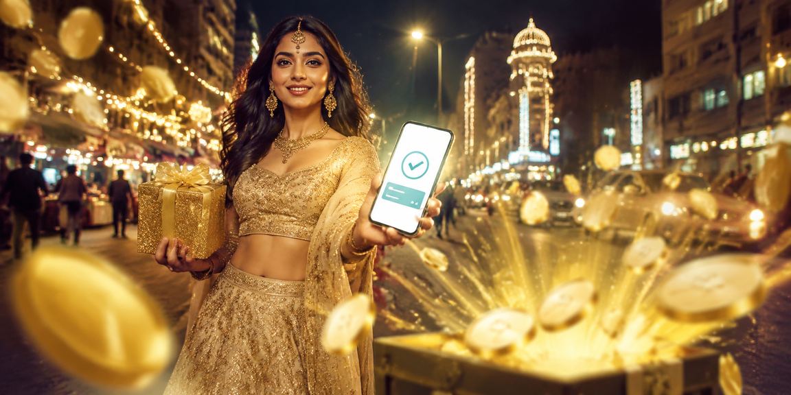 Bangalore street scene with mobile betting app and payment using phone