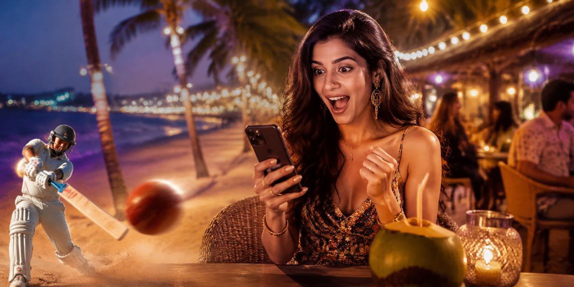 Goa beach scene highlighting safe and trusted gaming environment